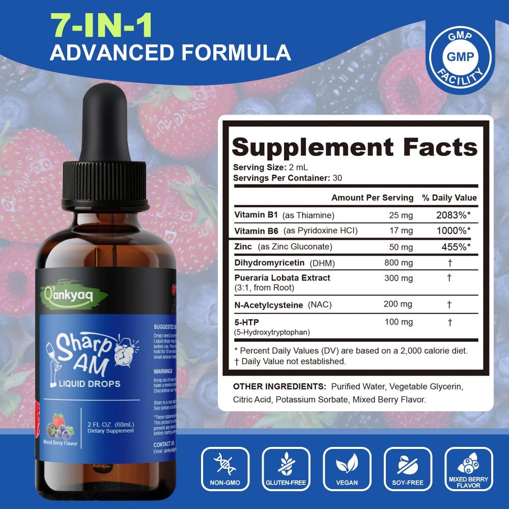 DHM Drops — supplement facts panel