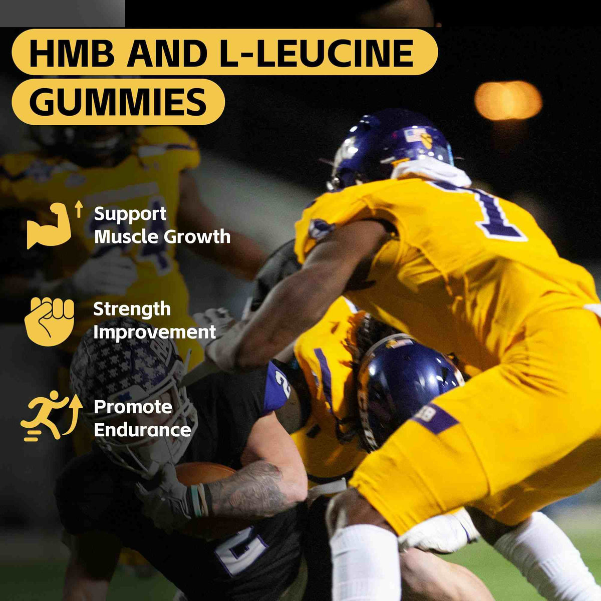 HMB + Leucine Gummies — packaging detail