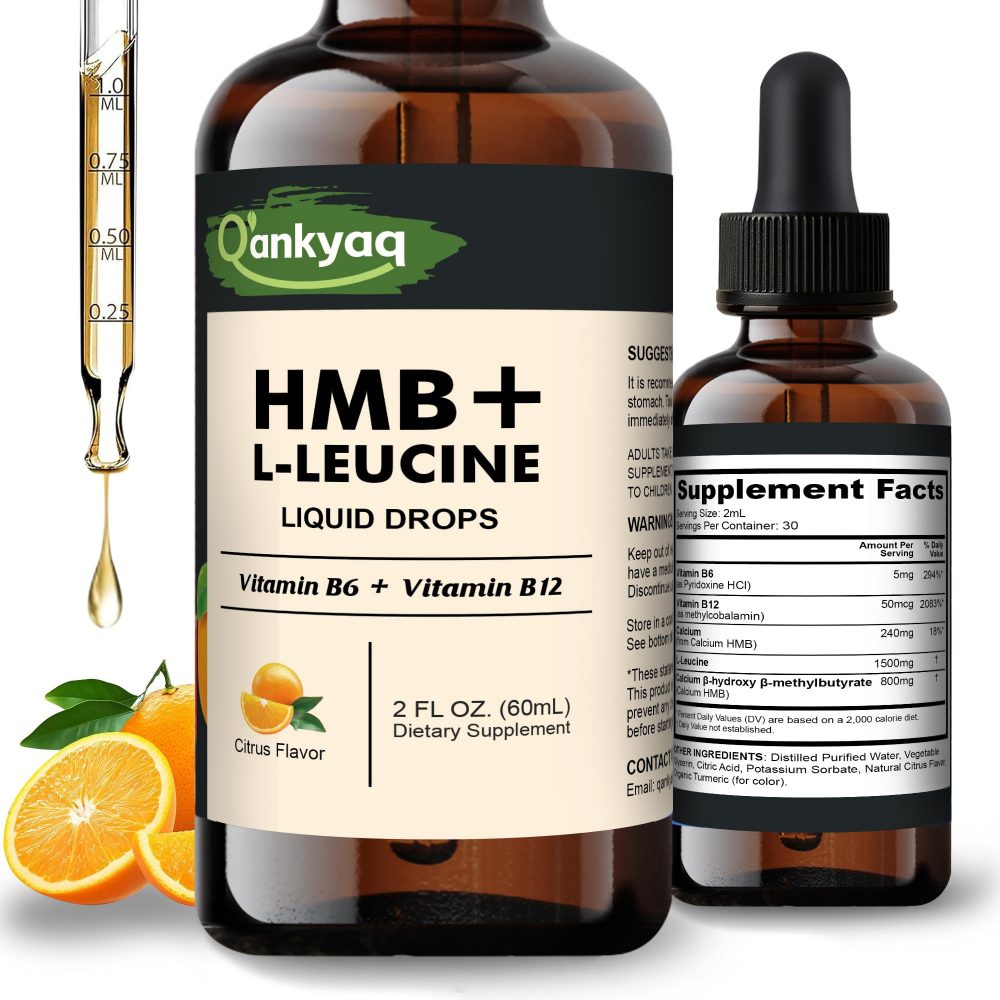 HMB + Leucine Drops with B6 & B12 by q'ankyaq